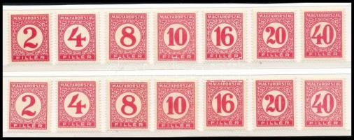 1929 Pengő-fillér portó (II.) 2 db sor (8.000)