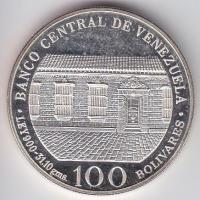 Venezuela 1983. 100B "Simon Bolivar" Ag T:PP