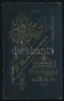 cca 1880 Három hölgy portréja, vizitkártya T. Bahrynowicz műterméből (Czernowitz / Czerniowce / Cser...