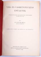 Enyedi Béla: Vas- és vasbetonvázas épületek. A vázas épületek szerkezetének rendszeres összefoglalása. Bp., 1930, Franklin-Társulat, XVI+205+(3) p. Egyetlen kiadás. Szövegközti képekkel, ábrákkal illusztrálva. Kiadói egészvászon-kötés, jó állapotban.