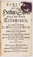 Biblia, Das ist: Die ganze Heilige Schrift Alten und Neuen Testamentes, Nach der deutschen Uebersetz...