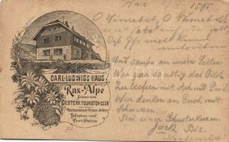 1895 Raxalpe Carl Ludwig tourist house
