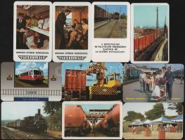 1978-2000 10 db MÁV és utasellátó kártyanaptár