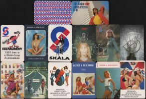 1977-1996 14 db Skála-Coop kártyanaptár