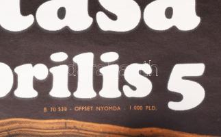 1970 Kondor Béla festőművész kiállítása, Műcsarnok. Plakát, ofszet, papír. Offset-Nyomda Hajtásnyomo...