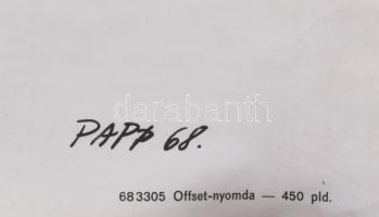 Papp Gábor (1918-1982): Konecsni György kiállítása, Műcsarnok, 1968. Plakát, ofszet, papír. Offset-N...