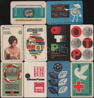 1965-1969 10 db vegyes kártyanaptár