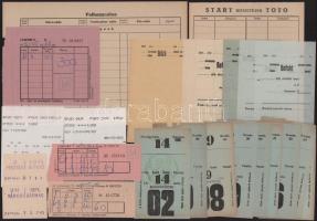 1940-1990 40 db lóversennyel kapcsolatos szelvény