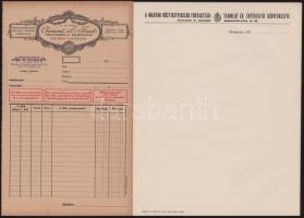 12 db kitöltetlen fejléces levélpapír