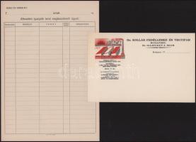 12 db kitöltetlen fejléces levélpapír