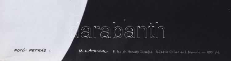 1974 Vedres Márk firenzei szobrai, Magyar Nemzeti Galéria. Kiállítási plakát, ofszet, papír, Katona ...
