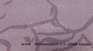 1962 Francia grafika XIX-XX. század, Szépművészeti Múzeum. Kiállítási plakát, papír, Nyomdakísérleti...