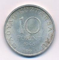 1948. 10Ft Ag "Széchenyi" T:XF patina Adamo EM2