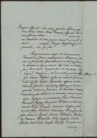 1843 A nyitrai székeskáptalan által kiállított egyházi okirat hiteles másolata, 7 beírt oldal, latin...