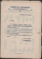 cca 1930 Stadler Mihály 22. sz. árjegyzék sodrony- és lakatosárukról. 28p. Képes termékbemutató füze...