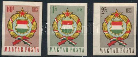 1958 Népköztársasági címer (II.) vágott sor (5.000)