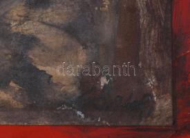 Gács Sándor (XX. sz. közepe): Útépítők, 1948. Tempera, papír, jelezve jobba lent, 31×45 cm