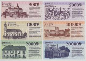 2010. Sopron 500 Kékfrank + 1000 Kékfrank + 2000 Kékfrank + 5000 Kékfrank + 10.000 Kékfrank + 20.000...