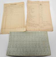 cca 1800-1860 A Diviaczky családdal kapcsolatos 3 db irat, közte Diviaczky István hagyatékából származó vagyontárgyak jegyzéke (1844)