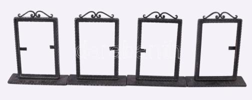 4 db kovácsoltvas képkeret m: 18 cm