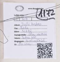 Balló Andrea: (-): Falu. Olaj, vászon Jelzett. Hátoldalán címkén feliratozott. 50x70 cm