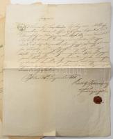 cca 1857-1944 Vegyes papírrégiség tétel, közte a Diviaczky család tagjaihoz fűződő, illetve okmánybé...