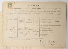 cca 1857-1944 Vegyes papírrégiség tétel, közte a Diviaczky család tagjaihoz fűződő, illetve okmánybé...