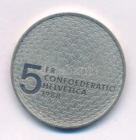 Svájc 1988B 5Fr Cu-Ni "Olimpia" T:UNC Switzerland 1988B 5 Francs Cu-Ni "Olympics" C:UNC Krause KM#67