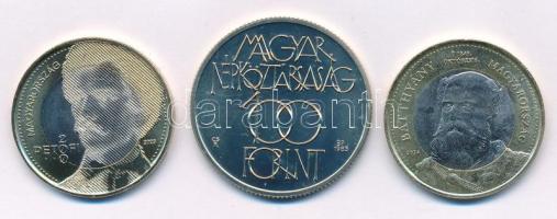 1985. 100Ft Cu-Ni "Kulturális Fórum" + 2023. 200Ft "Petőfi" + 2024. 200Ft "Batthyány" T:UNC,AU