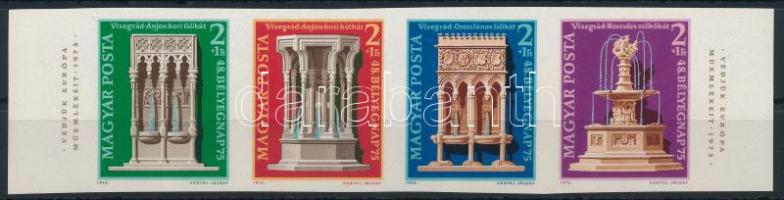 1975 Bélyegnap (48.) - Visegrádi műemlékek vágott csík (22.000)