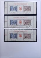 Ausztria 1974-1985 Több példányos főleg bélyegzett luxus gyűjtemény szép bélyegzésekkel közte blokko...