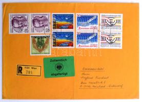 Ausztria 1974-1985 Több példányos főleg bélyegzett luxus gyűjtemény szép bélyegzésekkel közte blokko...