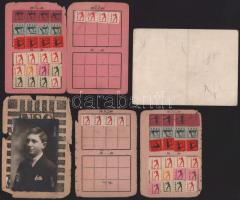 1928-1945 Egy személy párt és klub tagsági okmányai: Nemzeti Sport Club fényképes igazolvány, Nemzet...