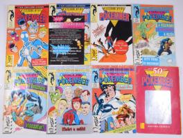 1992-1993 A csodálatos Pókember magyar nyelvű képregény, 8 db száma, közötte, az 50. jubileumi szám hologramos borítóval.