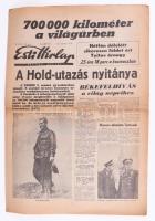 1961 5 db történelmi jelentőségű űrutazásról tudósító újság