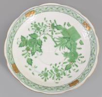 Herendi indai kosár mintás porcelán teás készlet. Kézzel festett, jelzett, hibátlan