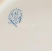 2 db Herendi Apponyi mintás porcelán süteményes tányér. Kézzel festett, jelzett, hibátlan. d: 19 cm