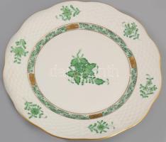 2 db Herendi Apponyi mintás porcelán süteményes tányér. Kézzel festett, jelzett, hibátlan. d: 19 cm,...