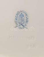 4 db Herendi Apponyi mintás porcelán süteményes tányér. Kézzel festett, jelzett, hibátlan. d: 18,5 c...