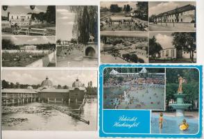 30 db MODERN magyarországi város képeslap: strandok, fürdők / 30 modern Hungarian town postcards: beaches, spas