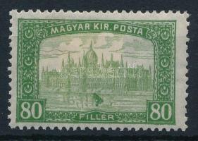 1916 Arató-Parlament 80f nagy lemezhibával