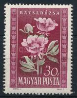 1950 Virág (I.) 30f eltolódott zöld színnyomattal