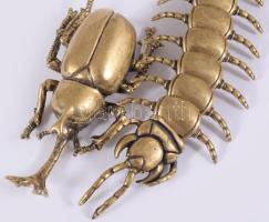 2 db részletgazdag réz bogár figura 7 cm, 14 cm