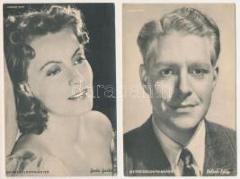 24 db RÉGI külföldi színész képeslap / 24 pre-1945 foreign actors postcards