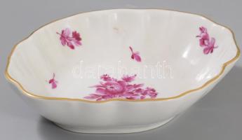 Herendi virág mintás tálka Kézzel festett, jelzett , hibátlan 12x15 cm
