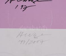 Hencze Tamás (1938-2018): Collage, Róma, '97/2007. Szitanyomat, papír, jelzett. Hencze Tamás au...