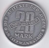 Lengyelország 1943. 20M "Litzmannstadt" gettópénz Al T:2- R!