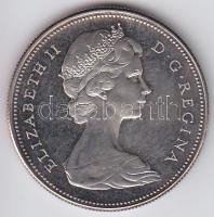 Kanada 1967. 1$ Ag "100 éves a Konföderáció" T:1-