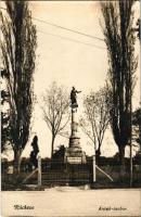 1929 Ráckeve, Árpád szobor. Münich Jenő kiadása