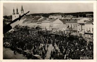1940 Marosvásárhely, Targu Mures; bevonulás / entry of the Hungarian troops + "1940 Marosvásárhely visszatért" So. Stpl. (EK)